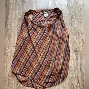 Haute Hippie stripe silk drape blouse